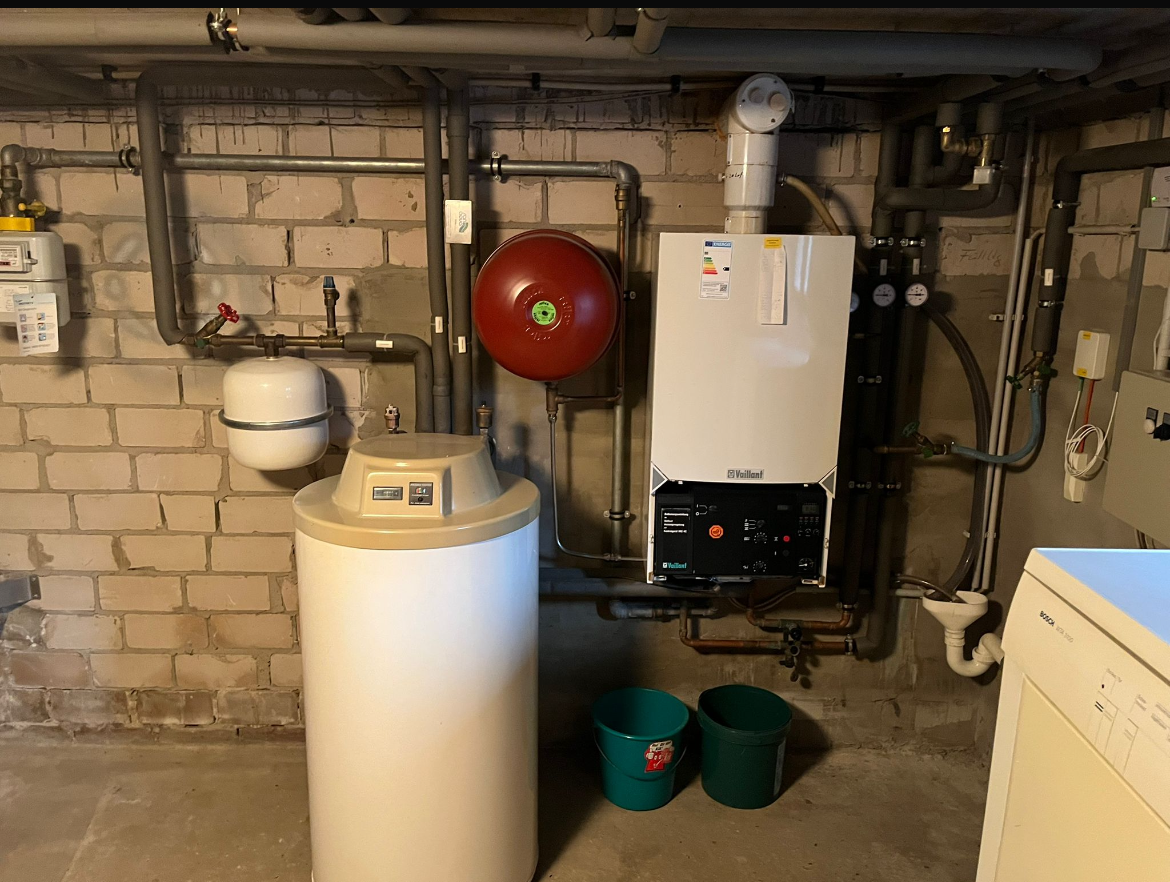 Vorher: Alte Heizung